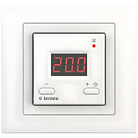 Терморегулятор электронный Terneo st unic для рамок Unica 3.6кВт 16А белый